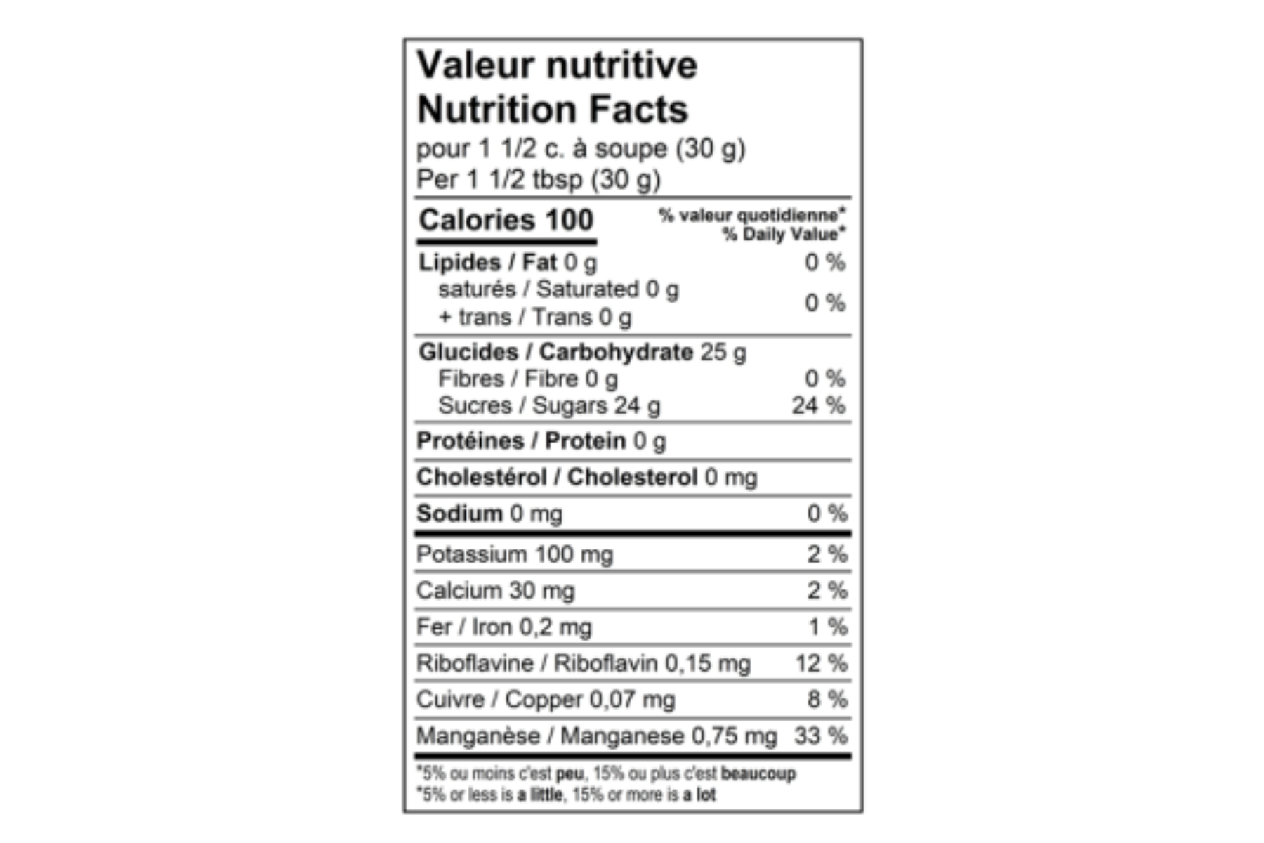 D,Beurre d'érable